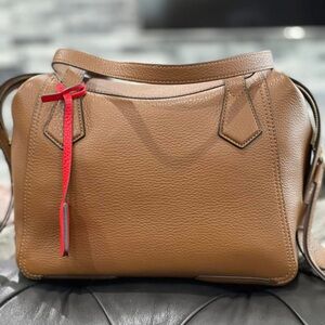 Elegant Brown Leather Handbag